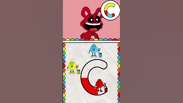 BlingBangBangBorn x Smiling Critters game painting C word color #short #smilingcritters