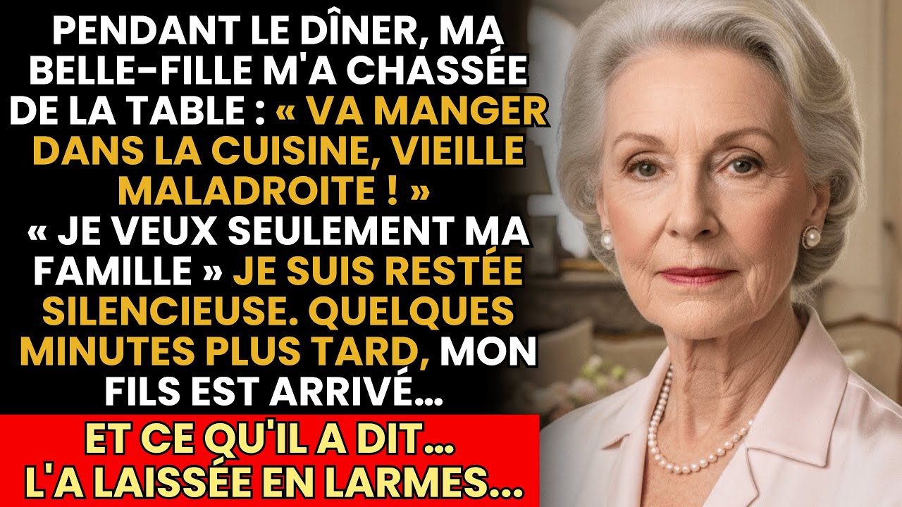 Ma Belle-Fille M’a Chassée De La Table. Mais Ce Que Mon Fils A Dit Ensuite L’a Laissée En Larmes...