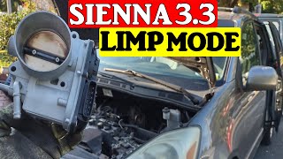 2004 2006 toyota sienna 3.3 limp mode code p2111 it doesn't drive more than 5 mph