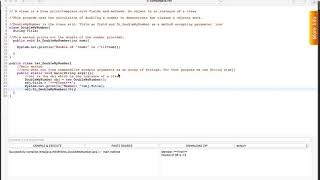 1. Sample JAVA program - Classes & Objects