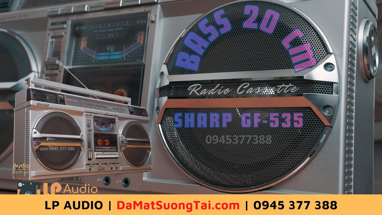 PRICE 11 TR Bombbox BASS 20 CM of radio cassette SHARP GF-535