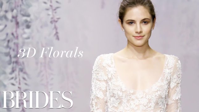 Fall 2016 Wedding Dress Trend: 3D Florals