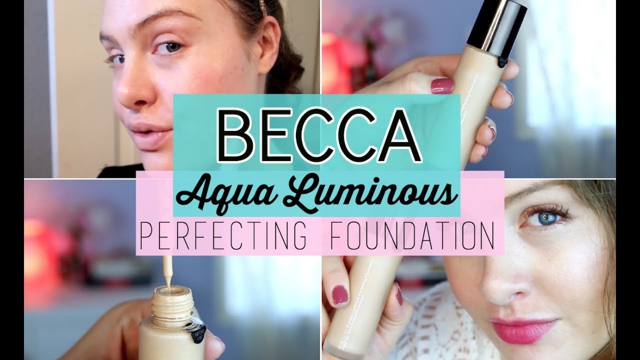 BECCA Aqua Luminous Perfecting Foundation DEMO + REVIEW
