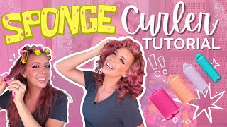 How to Use Sponge Rollers for BIG Hair 🤩| Heatless Curls #hairtutorial screenshot 5