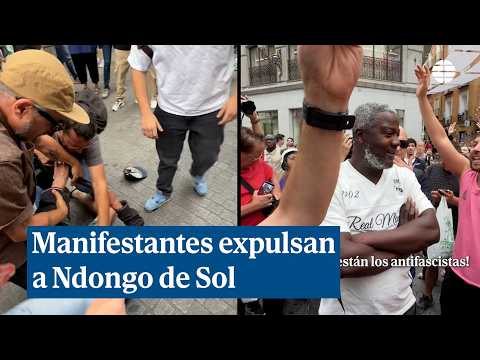 Expulsan de la Puerta del Sol al polémico Bertrand Ndongo