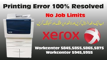 Xerox Printing and scanning Secret Settings|| Completed Jobs Full || Memory Full Problem Solved