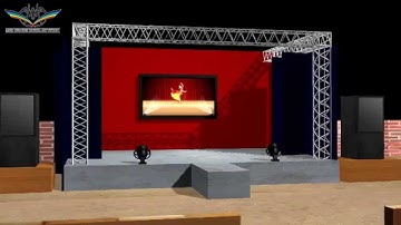 3D architectural walkthrough of dance event