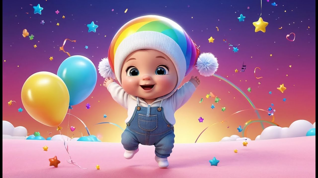Magic Rainbow Balloon Pop | Fun Color Nursery Rhyme for Kids | Baby Learning Song