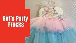 Latest Party Wear Kids Frocks  | Frocks For Baby Girl | Queen’s Mirror Boutique screenshot 1