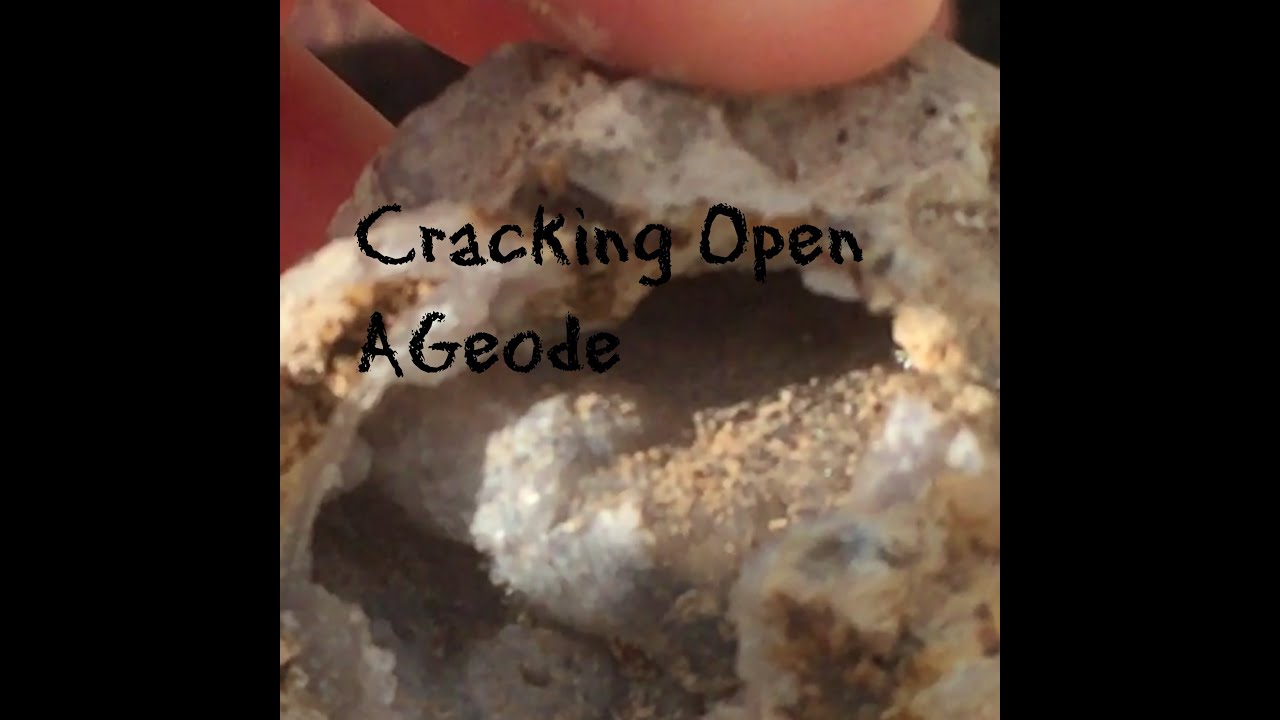 Geode Cracking Open Cracking Open a geode - YouTube