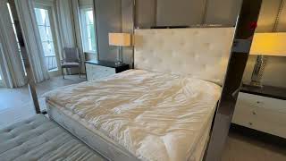 lot 69 Polished chrome canopy Bed