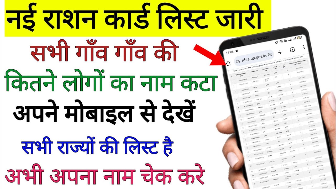 नया राशन कार्ड सूची में नाम कैसे देखें 2026 | Ration Card New List Check Kaise Karen 2025-26 |