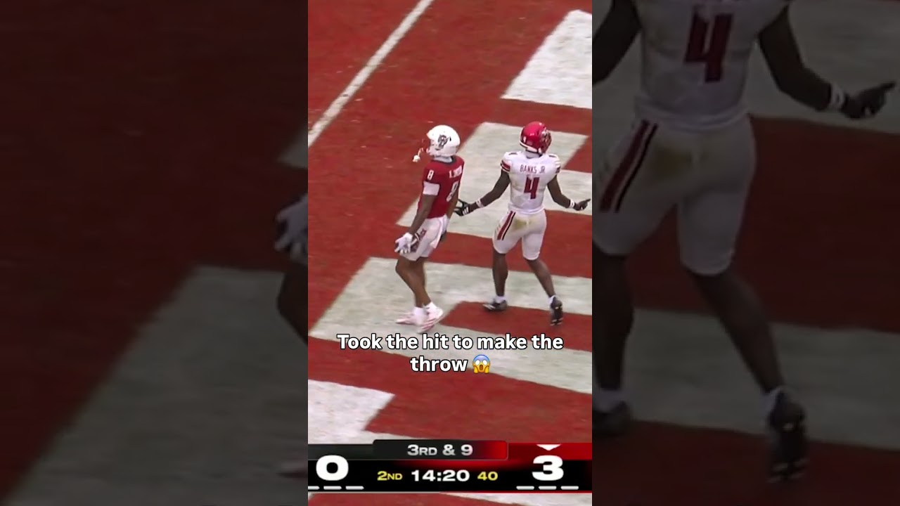 Amazing vision from the QB 🥶 #ncstate #accfootball #collegefootball