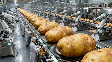 Inside a Modern Potato Chip Factory: From Whole Potatoes to Perfectly Crispy Snacks (Full Process)