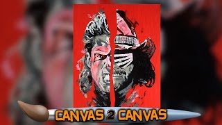Ultimate Warrior & "Macho Man" Randy Savage kollidieren auf der Leinwand: WWE Canvas 2 Canvas screenshot 4