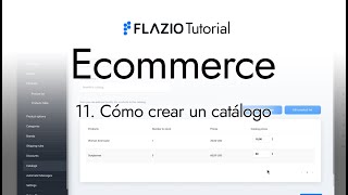 Flazio Tutorial | Ecommerce | Catálogo de productos