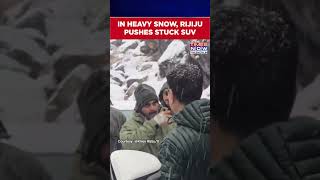 Download Lagu Rijiju Pushes Stuck SUV On Cam In Heavy Snow, Shares Video With This Message | #shorts MP3