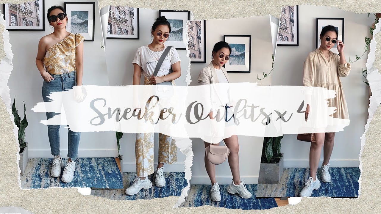 How I Style Sneakers - 4 Summer Sneaker Outfits
