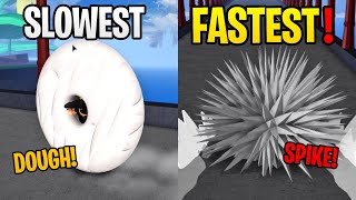 🏎️ Slowest to Fastest (GROUND!) Devil Fruits in Blox Fruits!