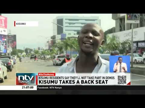 Kisumu residents say they’ll not take part in demonstrations