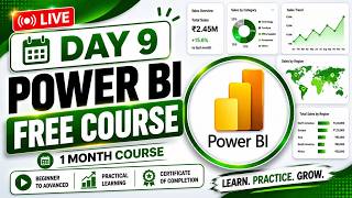 Day 9 Power BI Full Course (Free) | Beginner to Advanced in Hindi | CognitiaX AI