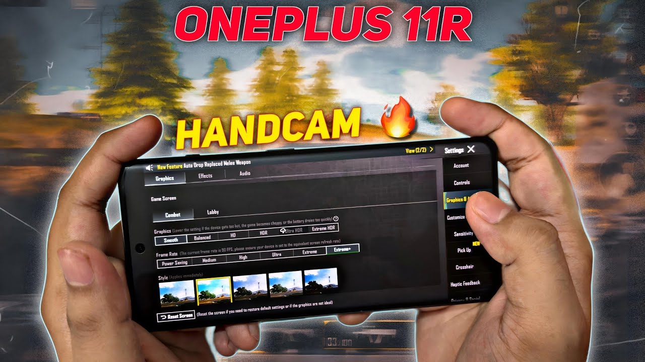 ONEPLUS 11R HANDCAM 🔥WITH FPS METER 90 FPS IN BGMI | ONEPLUS 11R GAMING ...