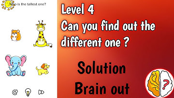 Brain out level 4 - Can you find out the different one ? || Walkthrough and Solution ||