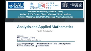 AAM Seminar - Integral Input-to-State Stability of Time-Delay Systems: Recent Results Open Questions
