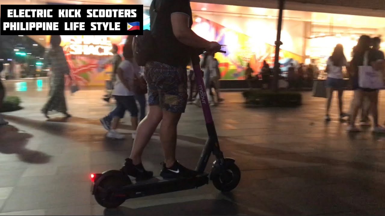 Electric scooters mostly used service in BGC philippine 🇵🇭trending