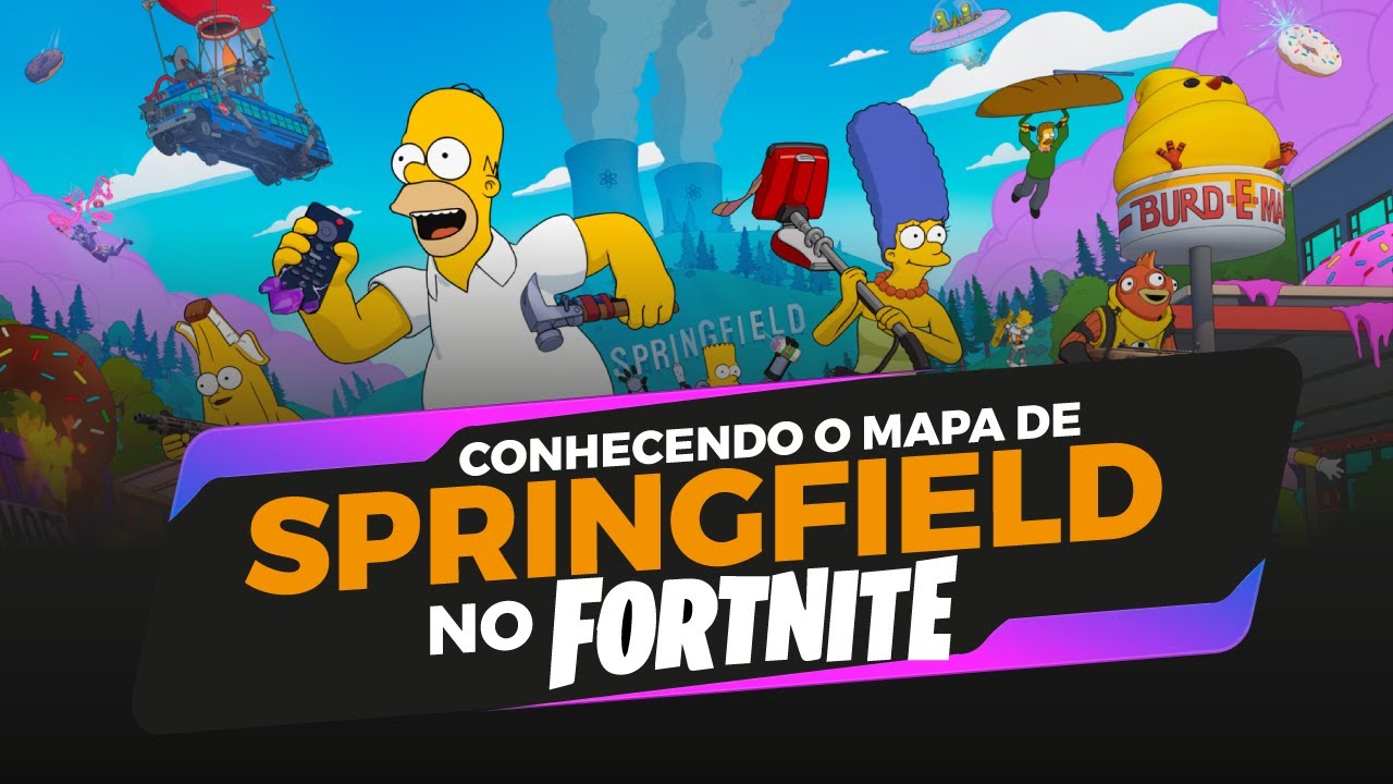 Springfield Sign Fortnitte Explorando o MAPA de SPRINGFIELD no Fortnite - YouTube