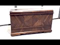 How a WOOD SHOP refinishes an old cedar trunk