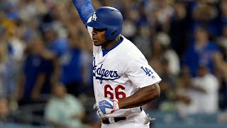 Puig Hits 1st Postseason HR - Yasiel Puig hit his first career postseason home run,