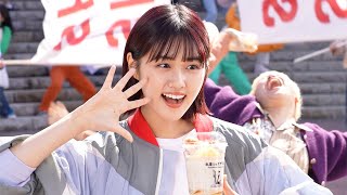 原菜乃華、総勢約220人と新“シェイクうどんダンス”披露　曲もダンスも一新！　丸亀製麺新CM＆メーキング