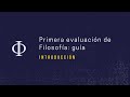 Evaluación de Filosofía: Introducción.