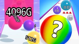 Ball Run 2048 Merge Number vs Rolling Ball Run Numbers Game (all levels gameplay) screenshot 4