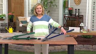 Grouchy Gardener Telescopic Ratchet, Lopper & Pruner Set on QVC