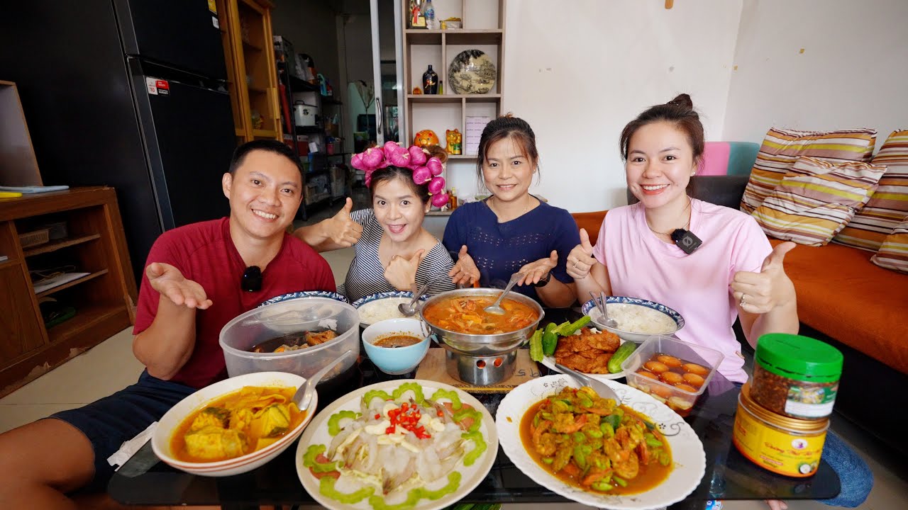 Bữa tiệc chia tay xúc động giữa Mẹ Ổ, A chị Duy Nisa và Song Hỷ tại nhà Mẹ Ổ | DU LỊCH THÁI LAN #796