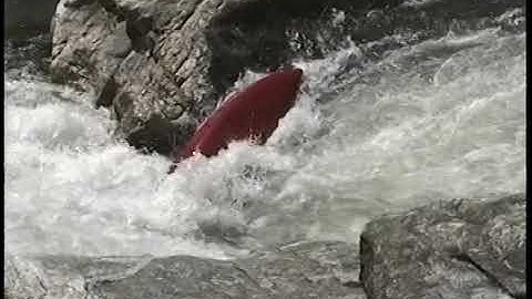 Open Canoes on Section 4 Chattooga - 1997 - Raw Video