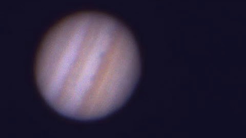 Jupiter 5-7-17 RAW video from 10" dobsonian telescope.