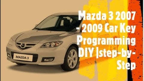 Mazda 3 2007 - 2009 Car Key Programming DIY |step-by-Step