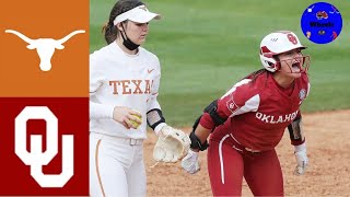 #8 Texas vs #1 Oklahoma Highlights (Games 2 & 3) | 2021 College Softball Highlights