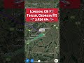London, GB 🇬🇧 to Tbilisi, Georgia 🇬🇪 Real-time Route animation ✈️