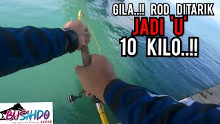 Gila..!! Rod Di Tarik Jadi Huruf 'U' | Ini Baru Ikan Besar | Part 3