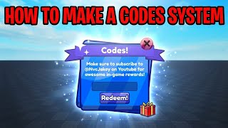 HOW TO MAKE CODE SYSTEM ON ROBLOX STUDIO LITE 