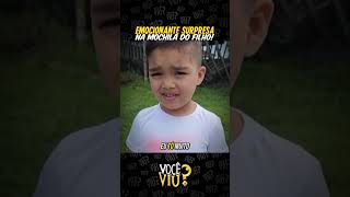 Pai Descobre Emocionante Surpresa Na Mochila Do Filho