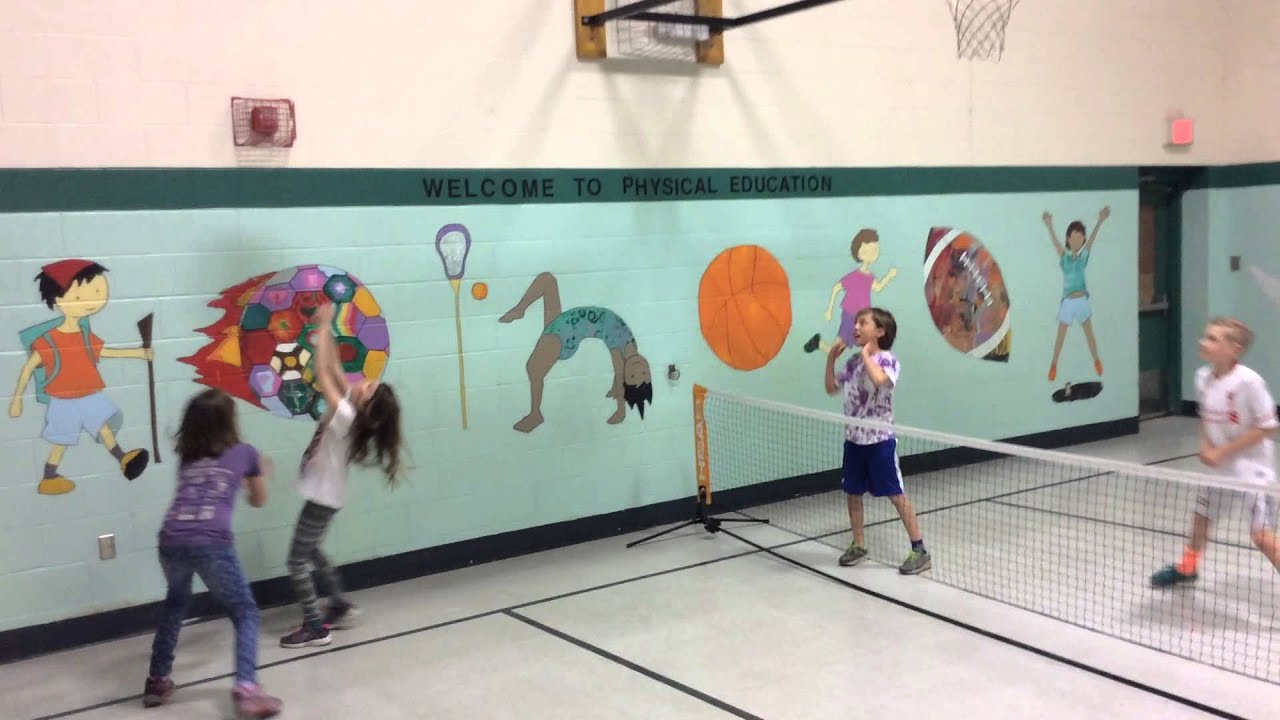 Balloon Volleyball in PE