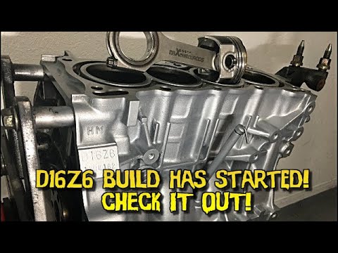 Building a D16z6 bottom end for the supercharged civic (Part 1)