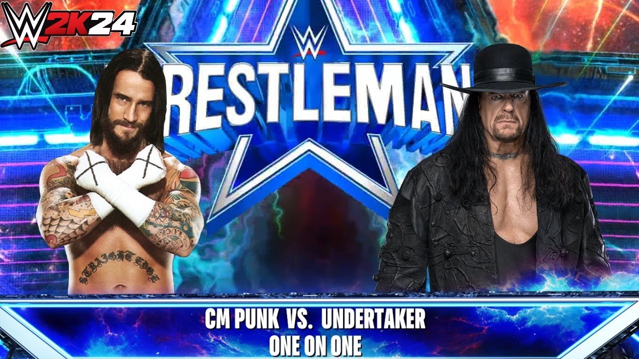 Full Match Cm Punk vs Undertaker Wrestlemania WWE 2k24 YouTube