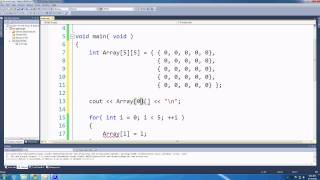 C++ for Games Lesson 8: array and 2d arrays