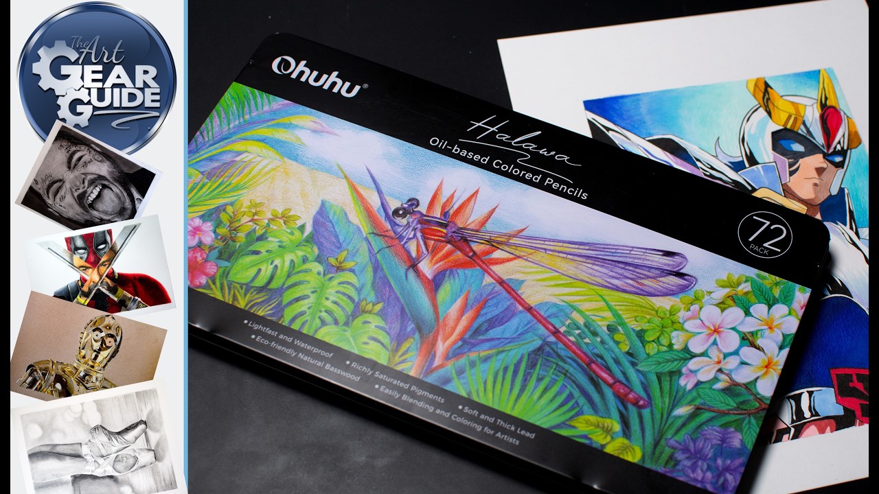 Обзор цветных карандашей Ohuhu / Подходят ли недорогие цветные карандаши для чего-нибудь?